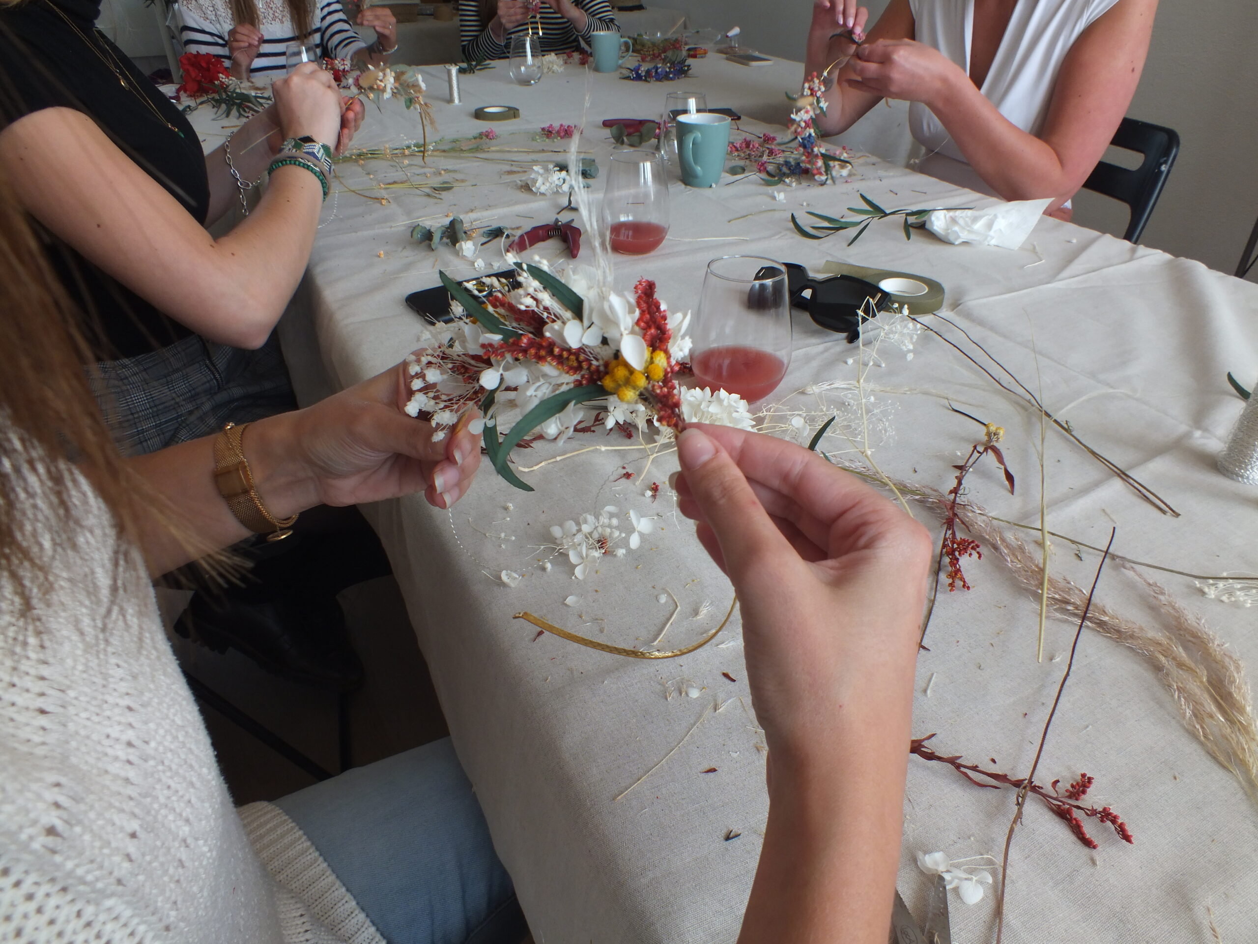 Atelier fleurs séchées